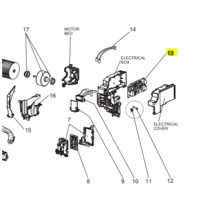 PLACA DE POTENCIA UNIDAD INTERIOR MITSUBISHI MSZ-HJ50VA-E1 259437 E12J98440