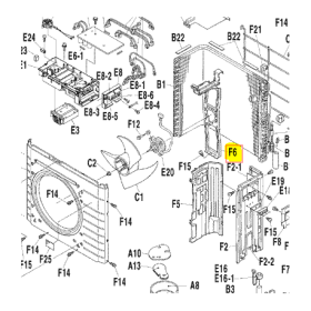 SOPORTE MOTOR UNIDAD EXTERIOR DAIKIN RXS50G2V1B 163127J