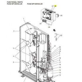 Placa potencia inverter unidad exterior MITSUBISHI ELECTRIC modelo PUHZ-SP125VHA.UK S70 0B6 313