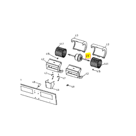 Motor ventilador unidad interior DAIKIN FDYMP71L7V1 652113P