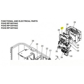 PLACA CONVERTIDOR UNIDAD EXTERIOR MITSUBISHI ELECTRIC PUHZ-RP125YHA