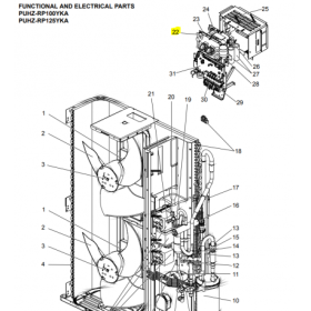 PLACA FILTRO DE RUIDO UNIDAD EXTERIOR MITSUBISHI ELECTRIC PUHZ-RP100YKA