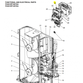 PLACA DE POTENCIA INVERTER UNIDAD EXTERIOR MITSUBISHI ELECTRIC PUHZ-RP100YKA