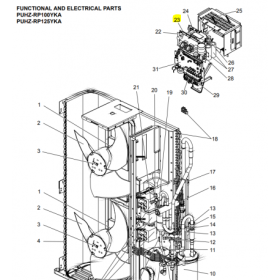 PLACA CONVERTIDOR UNIDAD EXTERIOR MITSUBISHI ELECTRIC PUHZ-RP100YKA