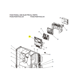 PLACA DE CONTROL UNIDAD EXTERIOR MITSUBISHI ELECTRIC PUHZ-P200YKA2.UK