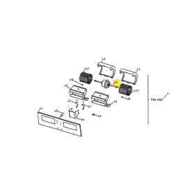 MOTOR VENTILADOR UNIDAD INTERIOR DAIKIN FDEQ71B8V3B