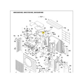 PLACA DE CONTROL UNIDAD EXTERIOR DAIKIN 3MKS50BVMB 1768493
