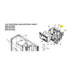 PLACA DE POTENCIA UNIDAD EXTERIOR MITSUBISHI ELECTRIC MXZ-8A140VA3 210207 R01E64313
