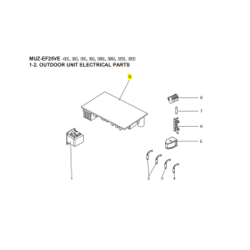PLACA DE CONTROL INVERTER UNIDAD EXTERIOR MITSUBISHI ELECTRIC MUZ-EF42VE-E2
