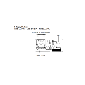 Placa display unidad exterior MITSUBISHI ELECTRIC modelo MXZ-2A40VA-E2