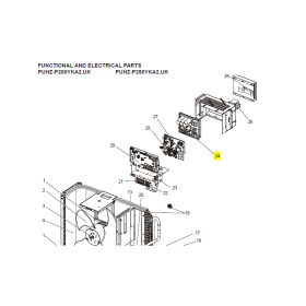 Placa inverter exterior MITSUBISHI ELECTRIC modelo PUHZ-P200YKA.UK