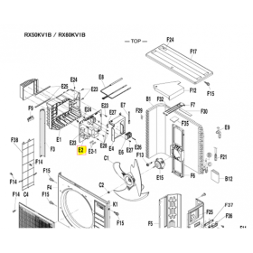 Placa inverter exterior DAIKIN modelo RX60KV1B