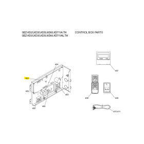 Placa de control unidad interior MITSUBISHI ELECTRIC modelo SEZ-KD50VA.TH