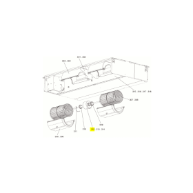 Motor ventilador unidad interior conductos MITSUBISHI ELECTRIC modelo PEAD-RP125JAQ
