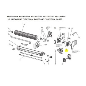 Placa potencia interior MITSUBISHI ELECTRIC modelo MSZ-GE42VA- E1 E12E19440 220878