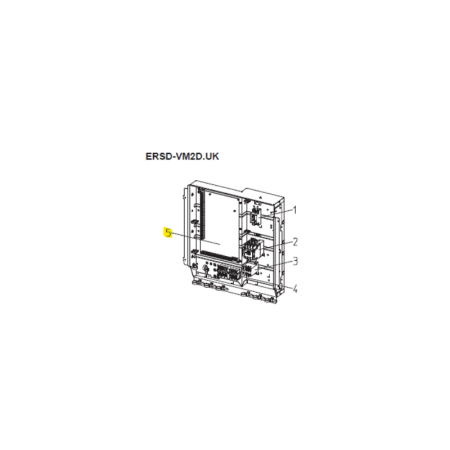 Placa de control unidad interior hydrobox MITSUBISHI ELECTRIC modelo ERSD-VM2D