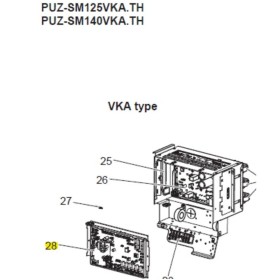 Placa de control unidad exterior Mitsubishi Electric PUZ-SM125VKA.TH 472732 E27M96450