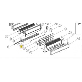 LAMA HORIZONTAL UNIDAD INTERIOR DAIKIN FTXB50CV1B 4013184