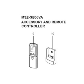 Mando a distancia unidad interior MITSUBISHI ELECTRIC modelo MSZ-GB50VA-E2 190464