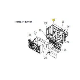 Placa filtro activo exterior MITSUBISHI ELECTRIC modelo PUMY-P140VHM 194054 R01E09233