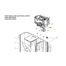Placa de control exterior MITSUBISHI ELECTRIC modelo PUHZ-ZRP125VKA 259166