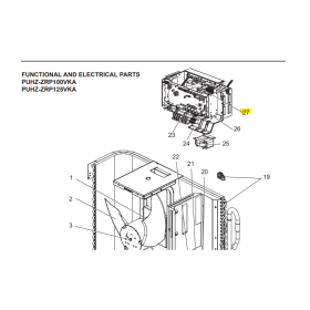 Placa inverter exterior MITSUBISHI ELECTRIC modelo PUHZ-ZRP100VKA  411656