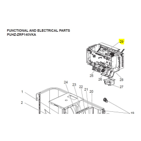 Placa inverter exterior MITSUBISHI ELECTRIC modelo PUHZ-ZRP140VKA 411656