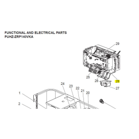Placa de control exterior MITSUBISHI ELECTRIC modelo PUHZ-ZRP140VKA 259166