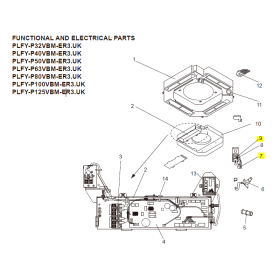 Bomba drenaje y boya interior MITSUBISHI ELECTRIC PLFY-P80VBM-ER3.UK