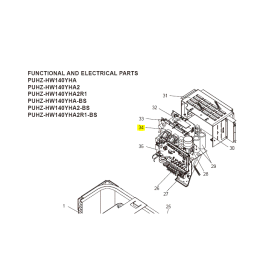PLACA FILTRO DE RUIDO exterior MITSUBISHI ELECTRIC modelo PUHZ-HW140YHA2 T7WE23346 207652