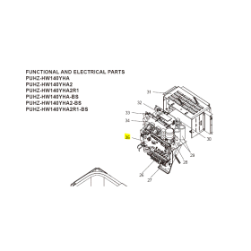 PLACA DE CONTROL exterior MITSUBISHI ELECTRIC modelo PUHZ-HW140YHA2 T7WE88315 233405