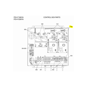 Placa de control unidad interior MITSUBISHI ELECTRIC modelo PEH-P16MYA 222179