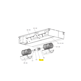 Motor ventilador unidad interior MITSUBISHI ELECTRIC PEAD-SP100JAR1.UK 302217 S70E85220