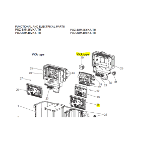 Placa de control unidad exterior Mitsubishi Electric PUZ-SM140YKA.TH 472732
