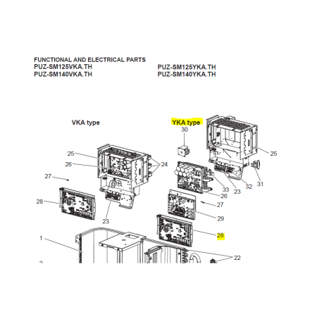 Placa de control unidad exterior Mitsubishi Electric PUZ-SM140YKA.TH 472732