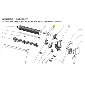 MOTOR VENTILADOR UNIDAD INTERIOR MITSUBISHI ELECTRIC MSZ-HR25VF-E1 333883