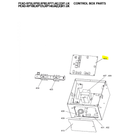 Placa de control unidad interior conductos MITSUBISHI ELECTRIC modelo  PEAD-RP100JAQR1.UK 259757
