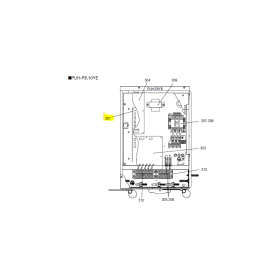 Placa control exterior MITSUBISHI ELECTRIC modelo PUH-P8~10YE 135593 R61Y70280