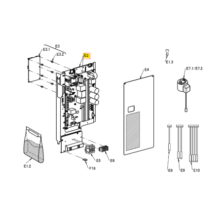 Placa control inverter exterior DAIKIN modelo RXYSQ6T7V1B 5043776