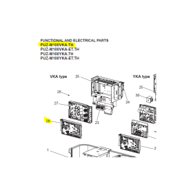Placa electrónica control unidad exterior Mitsubishi Electric PUZ-M100VKA.TH E27M96450 472732