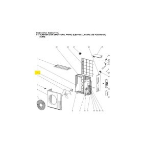 Motor ventilador unidad exterior Mitsubishi Electric MUZ-HJ71VA-E1-E2 E12N87301 281803