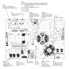 Placa electrónica de potencia inverter unidad exterior MITSUBISHI ELECTRIC PUHZ-P100VHA4 11000S700B6313