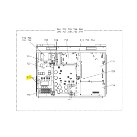 Placa filtro de ruido exterior MITSUBISHI ELECTRIC modelo PURY-EP250YLM-A1