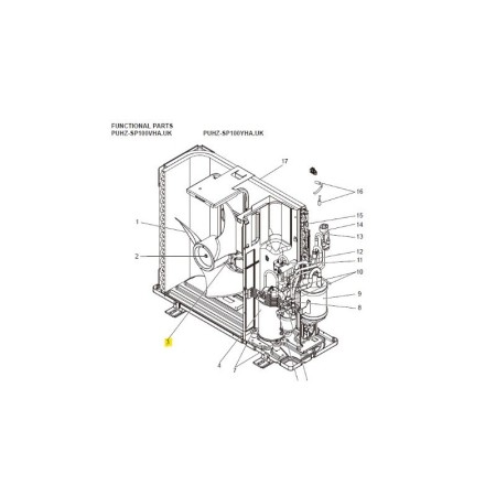 MOTOR VENTILADOR UNIDAD EXTERIOR MITSUBISHI ELECTRIC PUHZ-SP125VHA.UK