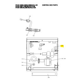 Placa de control y potencia unidad interior conductos MITSUBISHI ELECTRIC PEAD-SM71JA2.TH E2702T447