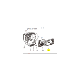 Placa control unidad exterior MITSUBISHI ELECTRIC modelo PUHZ-SP100YHA.UK 259309 S70B10315
