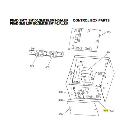 Placa electrónica de potencia unidad interior MITSUBISHI ELECTRIC PEAD-SM71JA S70K30313