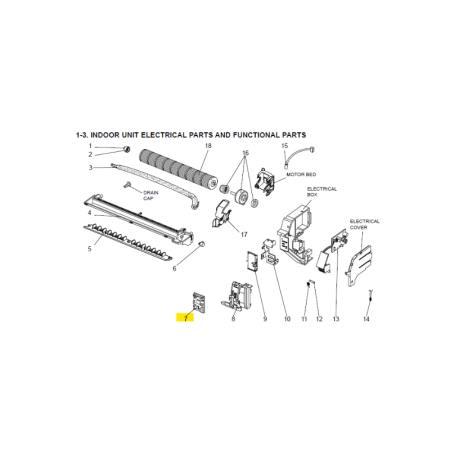 Placa de control unidad interior MITSUBISHI ELECTRIC modelo MSZ-HC25VA-E1 473977