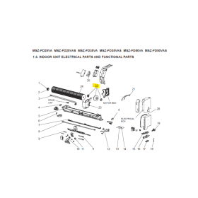 Motor ventilador unidad interior MITSUBISHI modelo MSZ-FD25VA-E1
