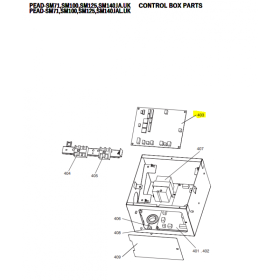 Placa de control unidad interior conductos MITSUBISHI ELECTRIC modelo  PEAD-SM100JA.UK